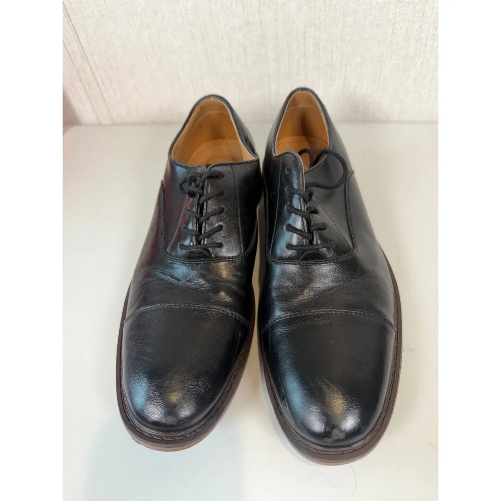Goodfellow & Co Men's Joseph Black Leather Oxford Cap‎ Toe Dress Shoes Size 8.5